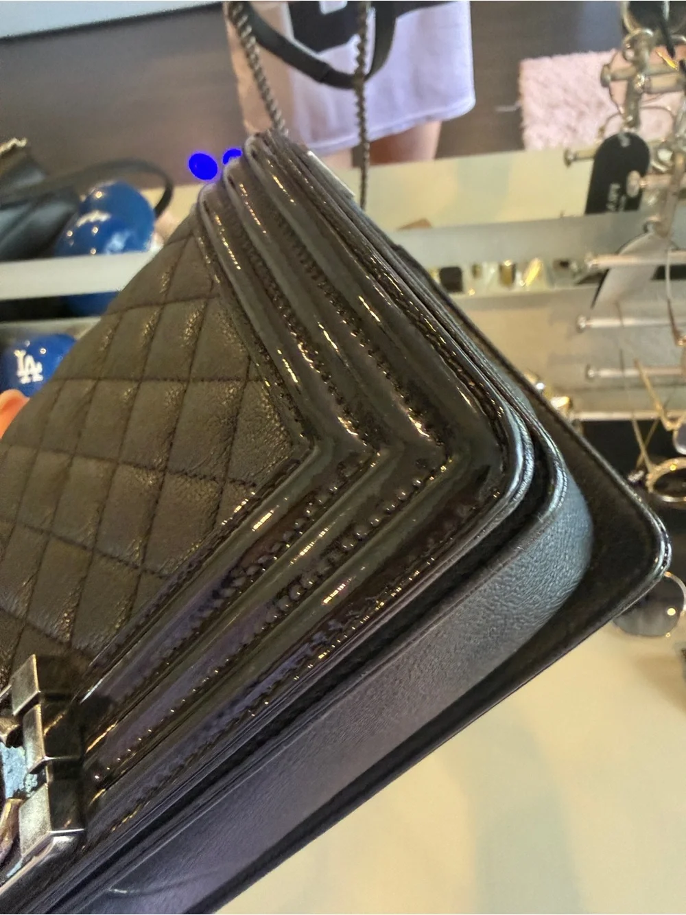 Chanel Old Medium goatskin boy